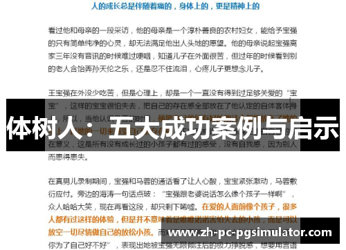 体树人：五大成功案例与启示