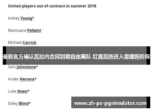 曼联官方确认瓦拉内合同到期自由离队 红魔后防进入重建新阶段 曼联官方确认瓦拉内合同到期自由离队 红魔后防进入重建新阶段